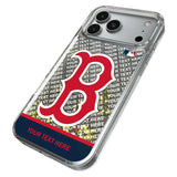 Boston Red Sox Personalized EndZone Plus Glitter Phone Case for Apple iPhone