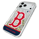 Boston Red Sox Personalized EndZone Plus Glitter Phone Case for Apple iPhone