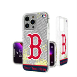 Boston Red Sox Personalized EndZone Plus Glitter Phone Case for Apple iPhone