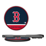 Boston Red Sox Personalized Endzone Solid 15-Watt Wireless Charger