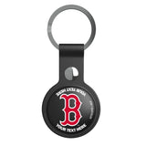 Boston Red Sox Personalized Insignia Black Airtag Holder