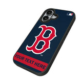 Boston Red Sox Personalized Stripe Bump Phone Case for Apple iPhone