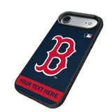 Boston Red Sox Personalized Stripe Bump Phone Case for Apple iPhone