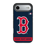 Boston Red Sox Personalized Stripe Bump Phone Case for Apple iPhone