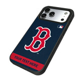 Boston Red Sox Personalized Stripe Bump Phone Case for Apple iPhone