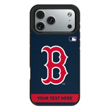 Boston Red Sox Personalized Stripe Bump Phone Case for Apple iPhone