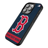 Boston Red Sox Personalized Stripe Bump Phone Case for Apple iPhone