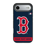 Boston Red Sox Personalized Stripe Bump Phone Case for Apple iPhone