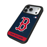 Boston Red Sox Personalized Stripe Bump Phone Case for Apple iPhone