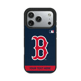 Boston Red Sox Personalized Stripe Bump Phone Case for Apple iPhone