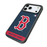 Boston Red Sox Personalized Stripe Bump Phone Case for Apple iPhone