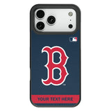 Boston Red Sox Personalized Stripe Bump Phone Case for Apple iPhone