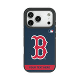 Boston Red Sox Personalized Stripe Bump Phone Case for Apple iPhone