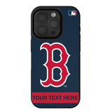 Boston Red Sox Personalized Stripe Bump Phone Case for Apple iPhone