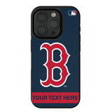 Boston Red Sox Personalized Stripe Bump Phone Case for Apple iPhone