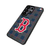 Boston Red Sox Plaid MagSafe Compatible Phone Case for Samsung Galaxy 26 Series