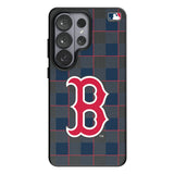 Boston Red Sox Plaid MagSafe Compatible Phone Case for Samsung Galaxy 26 Series
