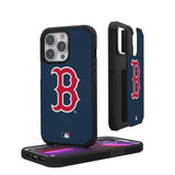 Boston Red Sox Solid Rugged Phone Case for Apple iPhone