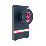 Boston Red Sox Stripe PopSockets MagSafe-Compatible PopWallet+