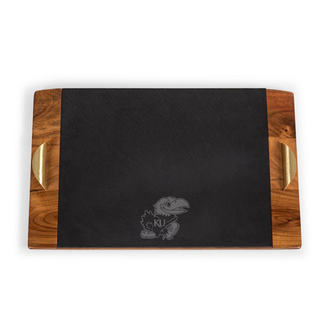 Kansas Jayhawks - Covina Acacia and Slate Serving Tray