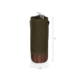 Minnesota Vikings - Malbec Insulated Canvas and Willow Wine Bottle Basket