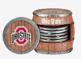 Ohio State Buckeyes 5 Pack Barrel Coaster Set