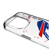 Buffalo Bills Confetti Clear Phone Case for Apple iPhone