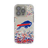 Buffalo Bills Confetti Clear Phone Case for Apple iPhone