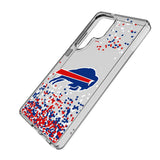 Buffalo Bills Confetti Clear Phone Case for Samsung Galaxy