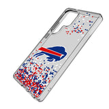 Buffalo Bills Confetti Clear Phone Case for Samsung Galaxy