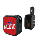 Buffalo Bills Deco 2 in 1 USB A/C Charger
