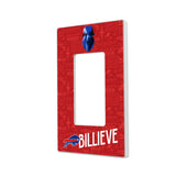Buffalo Bills Deco Hidden-Screw Light Switch Plate