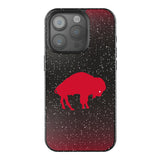 Buffalo Bills Historic Collection Linen Black Bling Phone Case for Apple iPhone