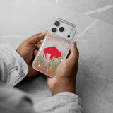 Buffalo Bills Historic Collection Linen Glitter Phone Case for Apple iPhone