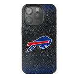 Buffalo Bills Linen Black Bling Phone Case for Apple iPhone