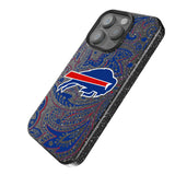 Buffalo Bills Paisley Black Bling Phone Case for Apple iPhone