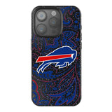 Buffalo Bills Paisley Black Bling Phone Case for Apple iPhone