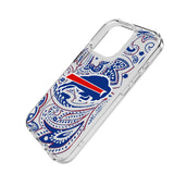 Buffalo Bills Paisley Clear Phone Case for Apple iPhone