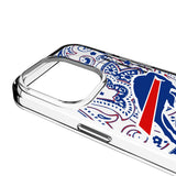 Buffalo Bills Paisley Clear Phone Case for Apple iPhone
