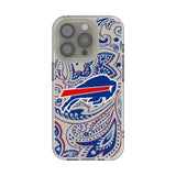 Buffalo Bills Paisley Clear Phone Case for Apple iPhone