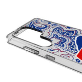 Buffalo Bills Paisley Clear Phone Case for Samsung Galaxy