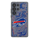 Buffalo Bills Paisley Clear Phone Case for Samsung Galaxy