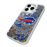 Buffalo Bills Paisley Glitter Phone Case for Apple iPhone