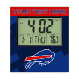 Buffalo Bills Personalized Color Block Wall Clock