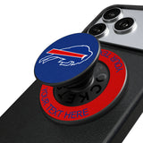 Buffalo Bills Personalized Endzone Solid PopSockets Magnetic Phone Grip and Stand