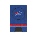 Buffalo Bills Personalized Endzone Solid PopSockets MagSafe-Compatible PopWallet+