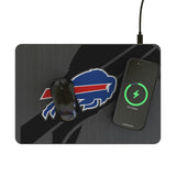 Buffalo Bills Personalized Tilt 15-Watt Wireless Charger and Mouse Pad