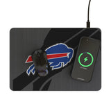 Buffalo Bills Personalized Tilt 15-Watt Wireless Charger and Mouse Pad