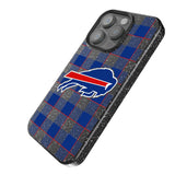 Buffalo Bills Plaid Black Bling Phone Case for Apple iPhone