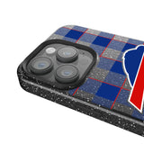 Buffalo Bills Plaid Black Bling Phone Case for Apple iPhone